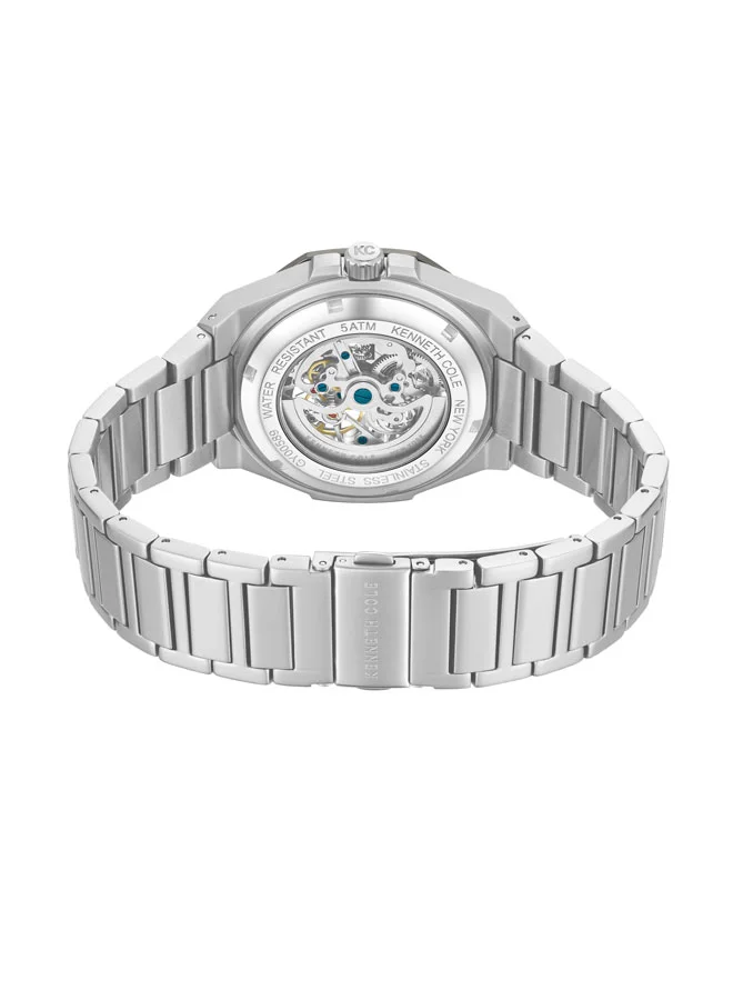 Kenneth Cole New York Men's 42mm Automatic Watch with Gunmetal Dial & Stainless Steel Bracelet