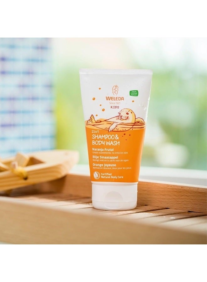 Weleda Kids 2 In 1 Happy Orange Shower, 150 ML - Image 4