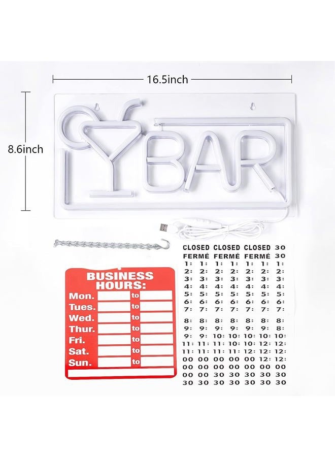 JFLLamp Bar Neon Signs for Wall Decor Led Bar Lights for Bedroom Led Sign Room Decor Aesthetic Suitable for Living Room Bistro Man Cave Party - Image 3