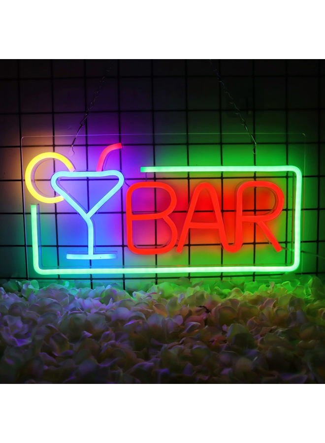 JFLLamp Bar Neon Signs for Wall Decor Led Bar Lights for Bedroom Led Sign Room Decor Aesthetic Suitable for Living Room Bistro Man Cave Party - Image 1