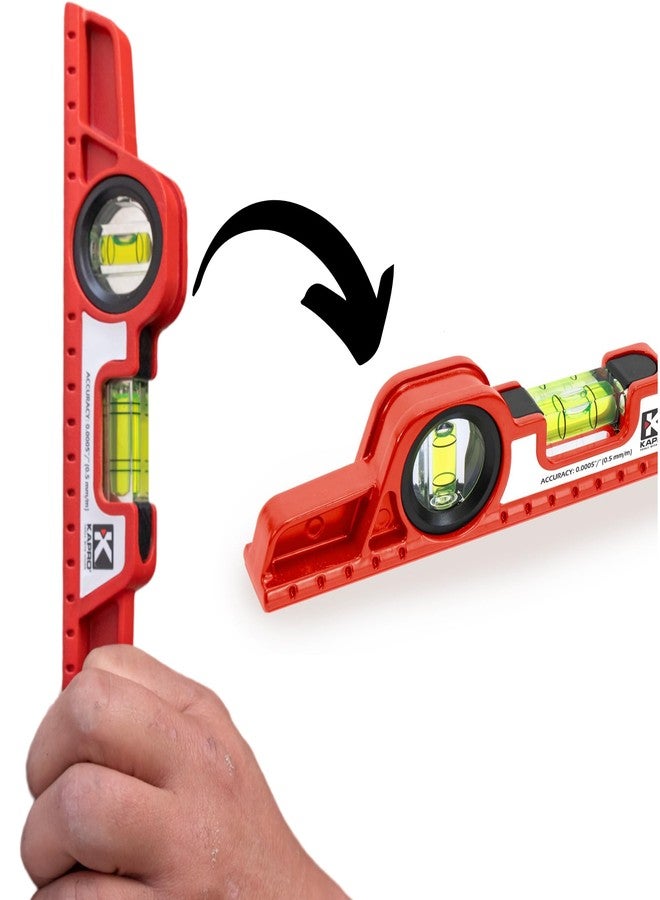 Kapro - 724 Value Cast Toolbox Level - Magnetic - Features Hand Calibrated Horizontal and Vertical Shock-Proof Vials - Lightweight & Compact - VPA Certified - Aluminum - 10 Inch - Image 1
