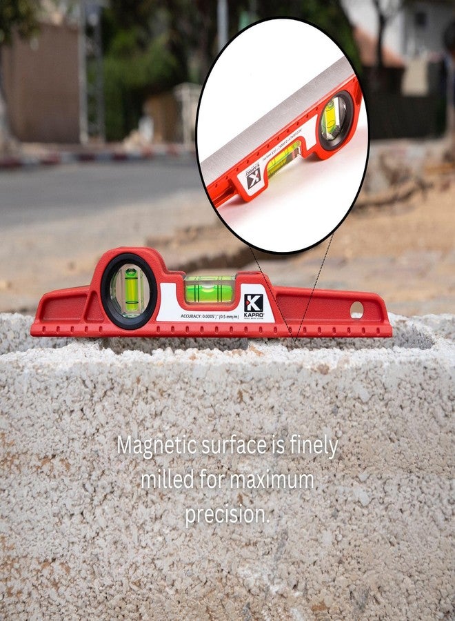 Kapro - 724 Value Cast Toolbox Level - Magnetic - Features Hand Calibrated Horizontal and Vertical Shock-Proof Vials - Lightweight & Compact - VPA Certified - Aluminum - 10 Inch - Image 5
