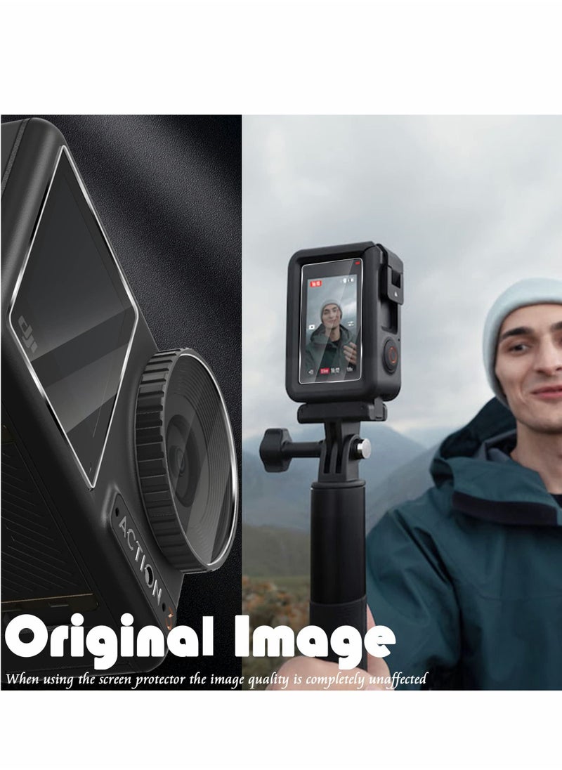 Y&D - 2 Sets Compatible for DJI OSMO Action 3 Screen Protector Anti Scratch High-Definition Tempered Glass, 2Pack - Image 1