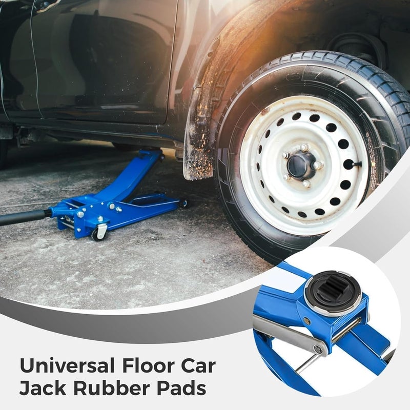 6-Pack Universal Floor Jack Rubber Pads, 2.95 X 2.95 X 0.98 Inch Slotted Anti-Slip Adapter For Car Lifting - Image 3