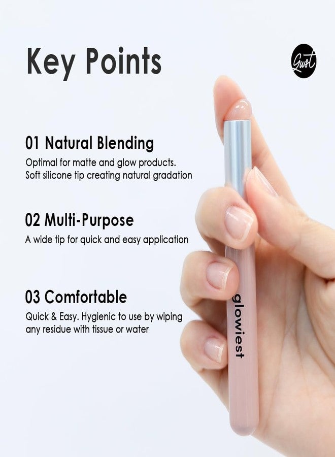 Glowiest Dream Glow Beauty Wand | Makeup Application Tool for Lip Gloss, Balm, Mask | Silicone Tip, Elastic Jelly Brush - Image 4