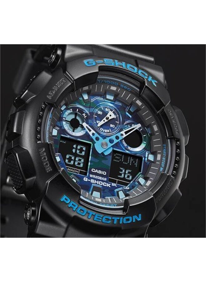 Casio G-Shock GA-100CB-1ADF Analog-Digital Men’s Watch with Shock Resistance, Magnetic Resistance, 200M Water Resistance, Black Resin Band - Image 3