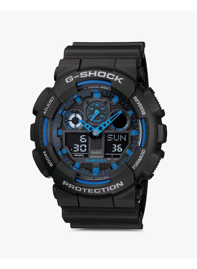 Casio G-Shock GA-100CB-1ADF Analog-Digital Men’s Watch with Shock Resistance, Magnetic Resistance, 200M Water Resistance, Black Resin Band - Image 2