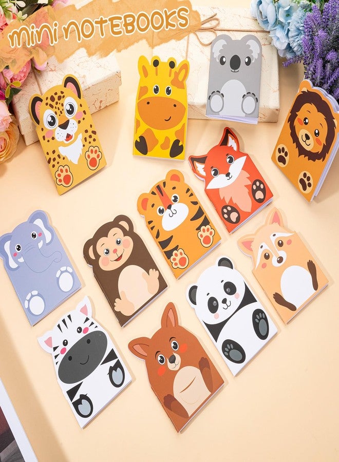 Maxdot 48 Pcs Jungle Animals Mini Notebooks Bulk Graduation Party Favors Gift Small Cute Pocket Notepads with 20 Sheets, Gifts for Birthday, Back to School Party Classroom Prizes Gift - Image 5