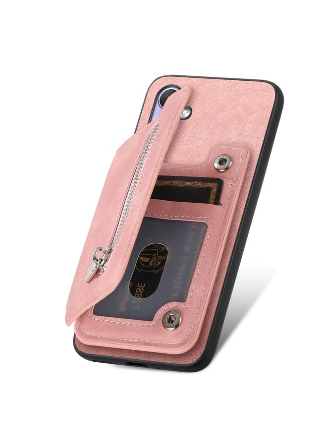 S-TOP Case For Realme 11 4G Global Retro MagSafe Zipper Wallet Card Bag Back Phone Case - Image 3