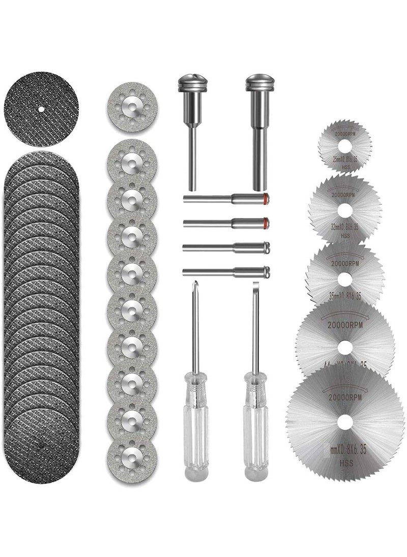 DIY Crafts DIY Crafts CTDIYHI33119 Cutting Wheel Set Rotary Tool HSS Circular Saw Blades Resin Cutting Discs Diamond Cutting Wheels  - Image 1