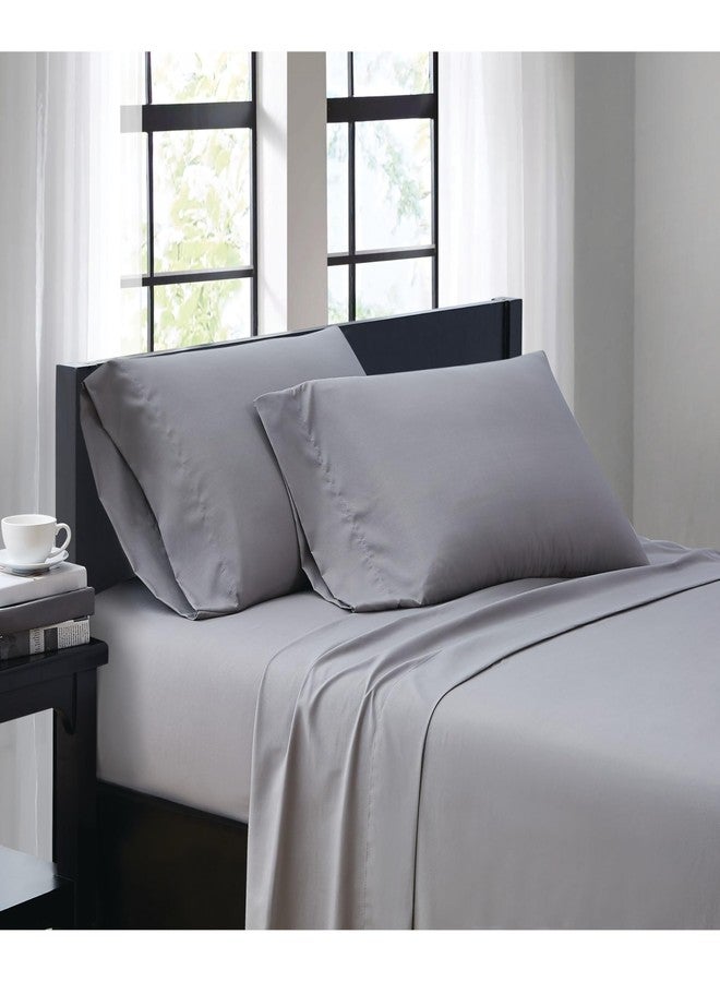 TRULY SOFT Everyday Sheet Set Grey Polyester 3-Piece Twin XL Sheet Set, Solid Color Themed, Adult Bedding, Oeko-TEX Certified - Image 1