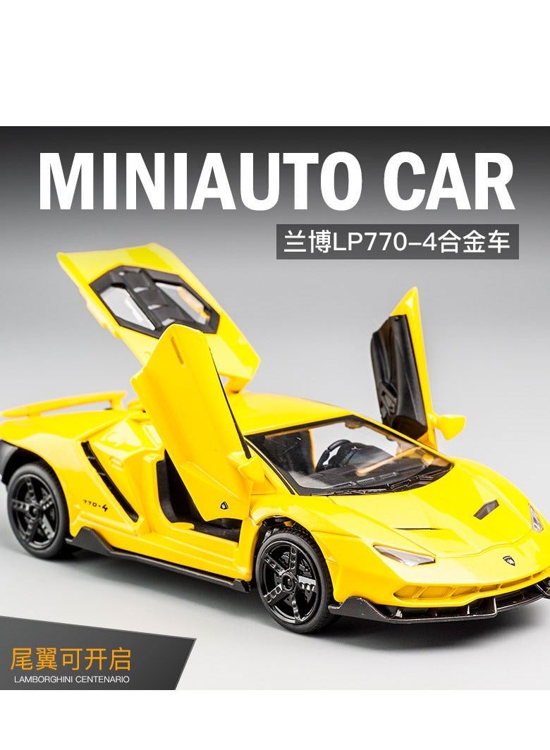 1:32 Scale Lamborghini Alloy Sports Car Model, Sound and Light Toy Car for Boys - Image 2