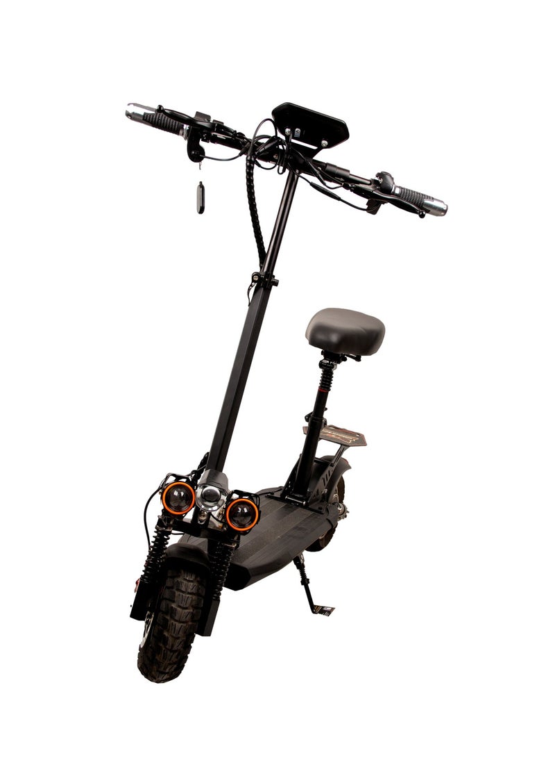 وينر سكاي سكوتر كهربائي Sky E10 Pro (Plus) | بطارية 48V 13Ah | مدى 35–40 كم | إطارات أوف رود 10 بوصة | بلوتوث | تعليق مزدوج | قابل للطي | خوذة وقفل مجاناً - Image 4