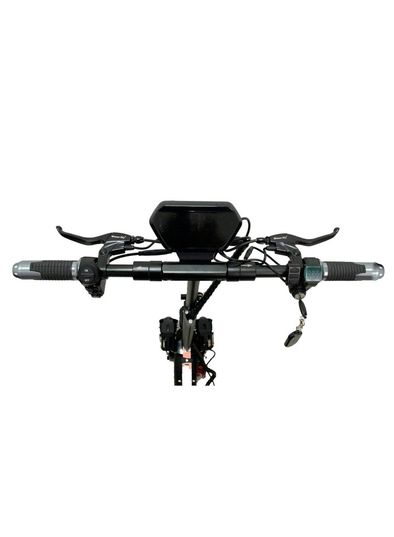 وينر سكاي سكوتر كهربائي Sky E10 Pro (Plus) | بطارية 48V 13Ah | مدى 35–40 كم | إطارات أوف رود 10 بوصة | بلوتوث | تعليق مزدوج | قابل للطي | خوذة وقفل مجاناً - Image 3