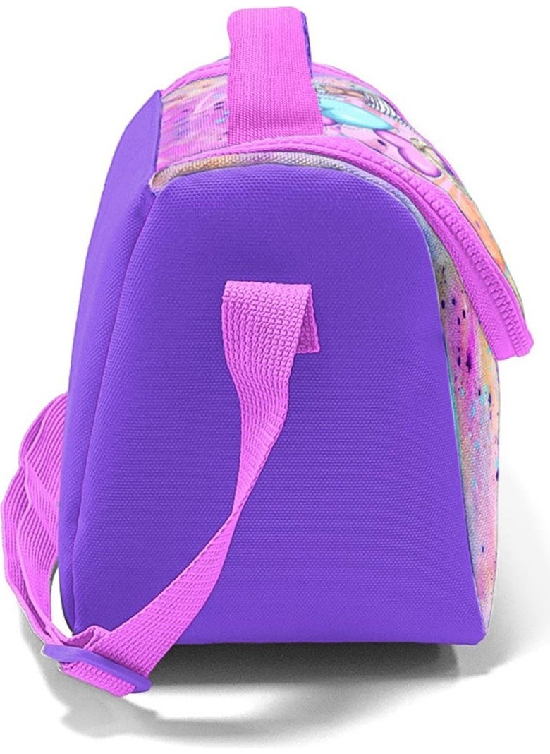 CORAL HIGH Kids Pink Purple Fashion Girl Patterned Thermo Lunch Box 11755  - Image 3