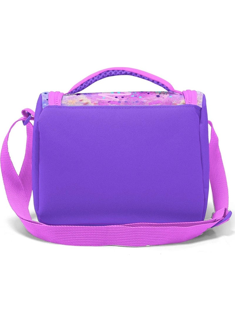 CORAL HIGH Kids Pink Purple Fashion Girl Patterned Thermo Lunch Box 11755  - Image 4