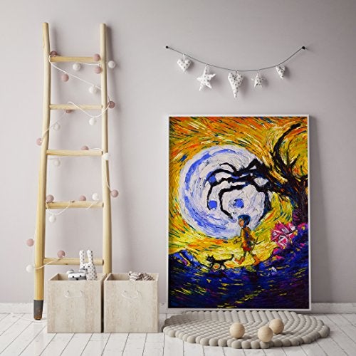 Uhomate Coraline Vincent Van Gogh Starry Night Posters Home Canvas Wall Art Print Poster Baby Gift Nursery Decor Living Room Wall Decor A131 (8X10) - Image 2