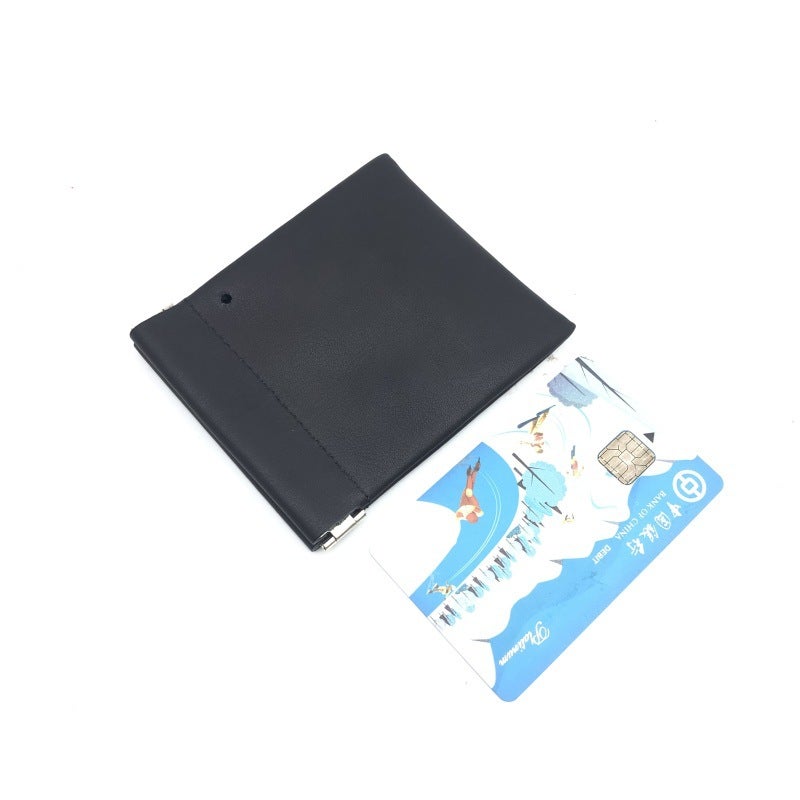 New Mini Genuine Leather Self-Closing Small Storage Bag, First Layer Cowhide Hanging Neck Earphone Coin Storage Bag, Lipstick Bag - Image 5