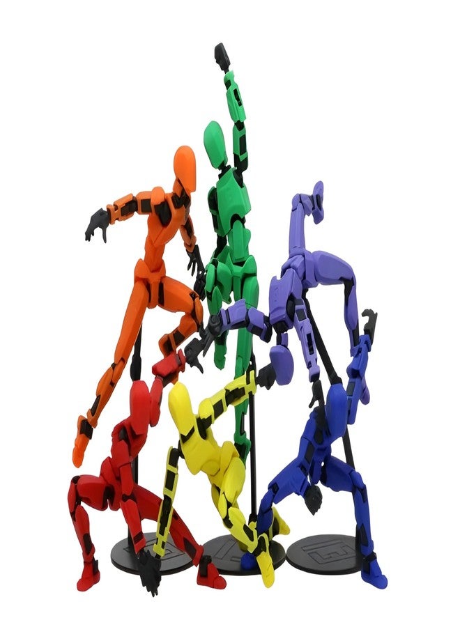 Beoals Robot Assemble,Lucky Robot 13 Action Figure, Creative 3D Printed Action Figure, Multi Jointed Action Figures Desktop Decorations for Kids Adult (Pack of-1) (White)