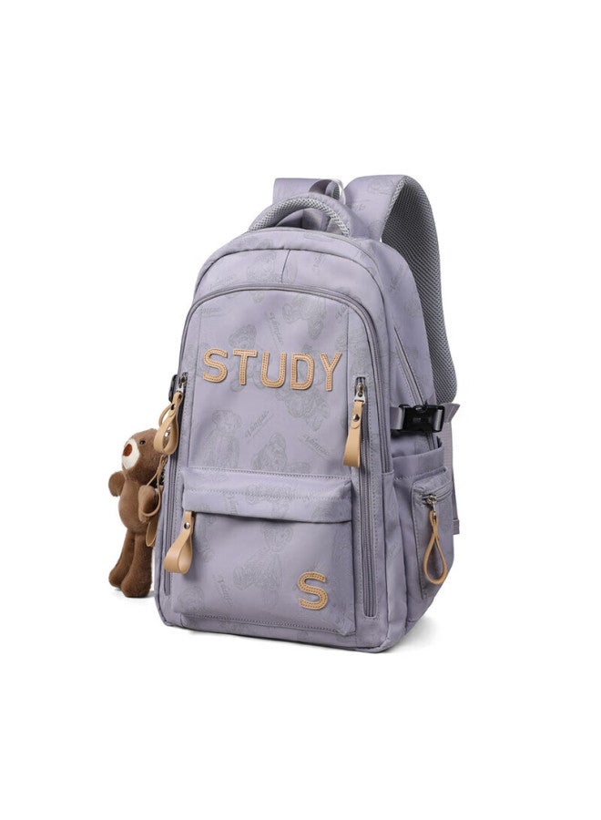 Yuyula Backpack For Women, Large Capacity School Bag For Primary, Middle And High School Students, Stylish Lightweight Travel Backpack With Laptop Compartment - Image 1