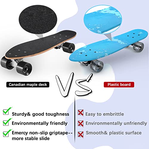 KO-ON Skateboard Complete Skateboards 22 Inch Mini Cruiser Skateboards for Beginners Kids Boys and Girls (Castor T-Rex) - Image 5