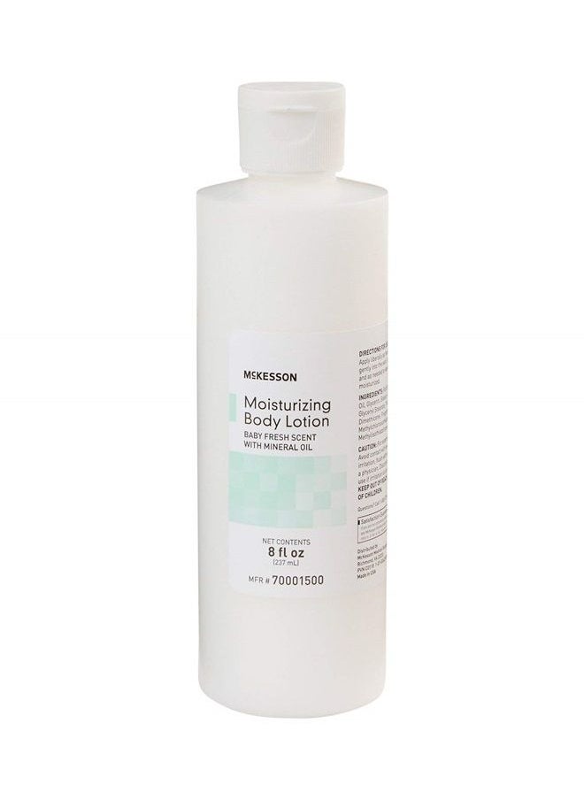 McKesson - Moisturizing Body, Hand and Body Moisturizer, Baby Fresh Scent with Mineral Oil, 8 oz, 1 Count - Image 1