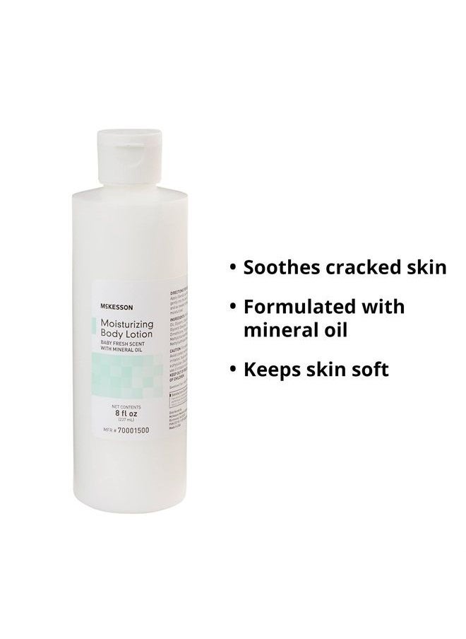 McKesson - Moisturizing Body, Hand and Body Moisturizer, Baby Fresh Scent with Mineral Oil, 8 oz, 1 Count - Image 1