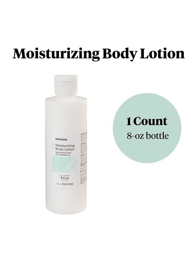 McKesson - Moisturizing Body, Hand and Body Moisturizer, Baby Fresh Scent with Mineral Oil, 8 oz, 1 Count - Image 1