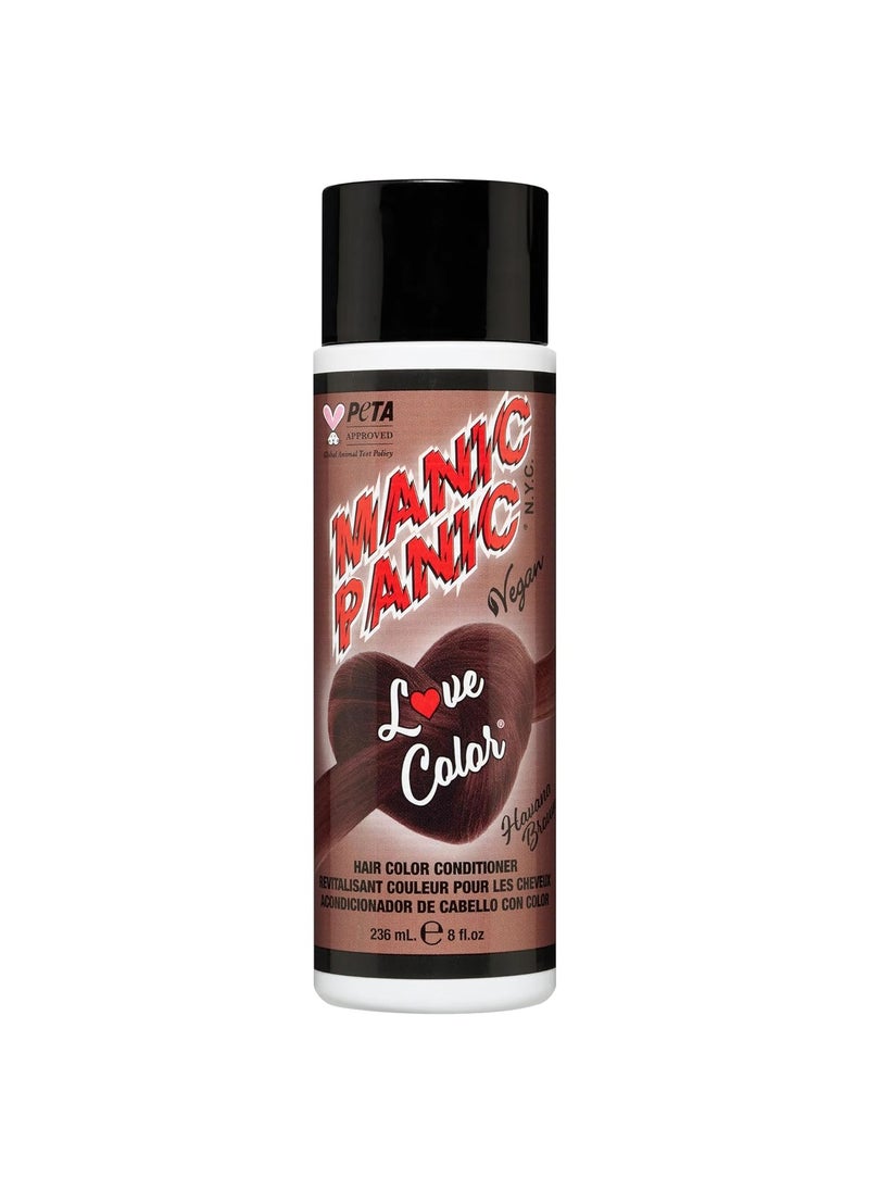 Manic Panic - MANIC PANIC Warm Light Brown Color Depositing Conditioner  Love Color Hair Conditioner Keeps Hair Vibrant Nourished  Refreshed  Formulated with Shea Butter  Quinoa  Havana Brown 8oz - Image 1