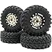 hobbysoul RC 124 Tires Heavy Adjustable Offset 10 beadlock Wheels 10 Wheels Rims and Tires for 124 RC Crawler Axial SCX244Pack Assembled - Image 3
