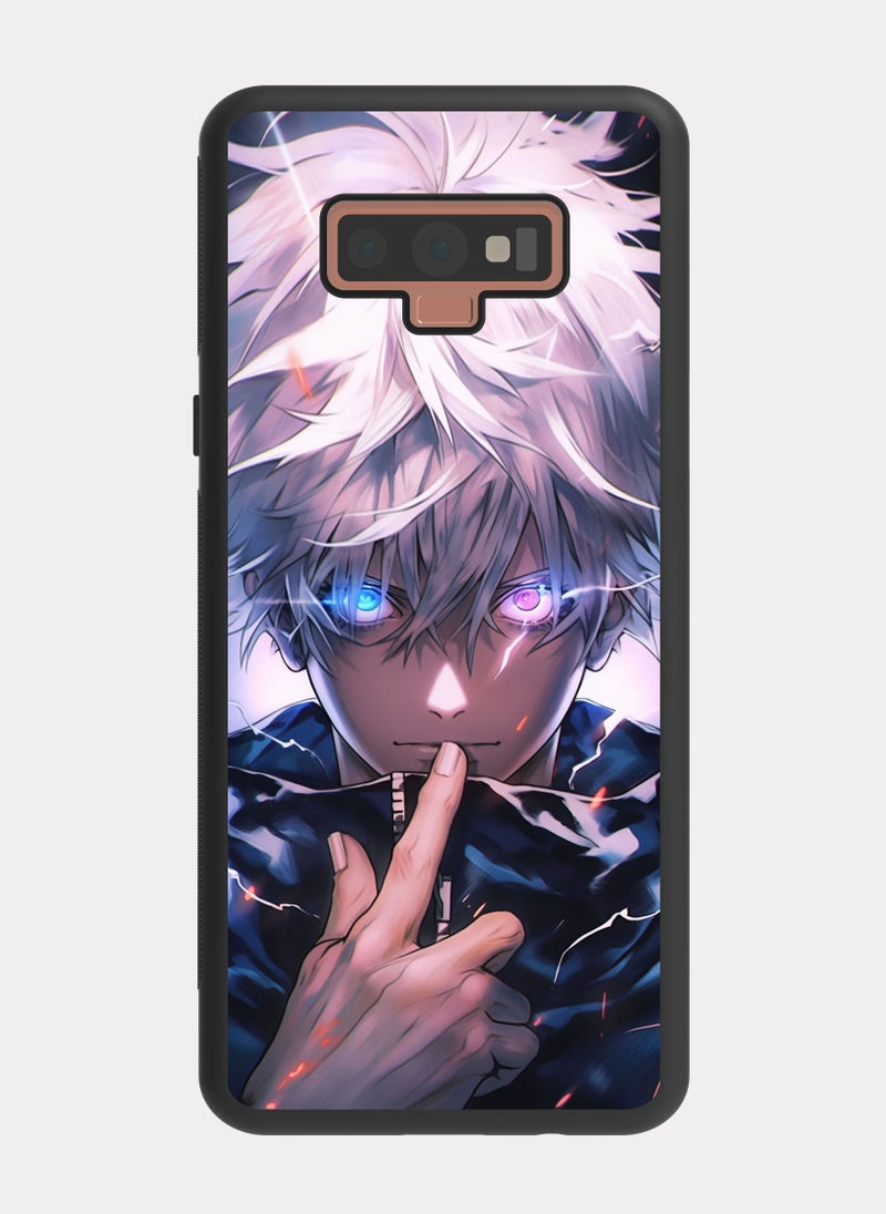 بكسلات كفر سامسونج جالكسي نوت 9 جوجوتسو كايسن غوجو ساتورو رمادي - Image 1