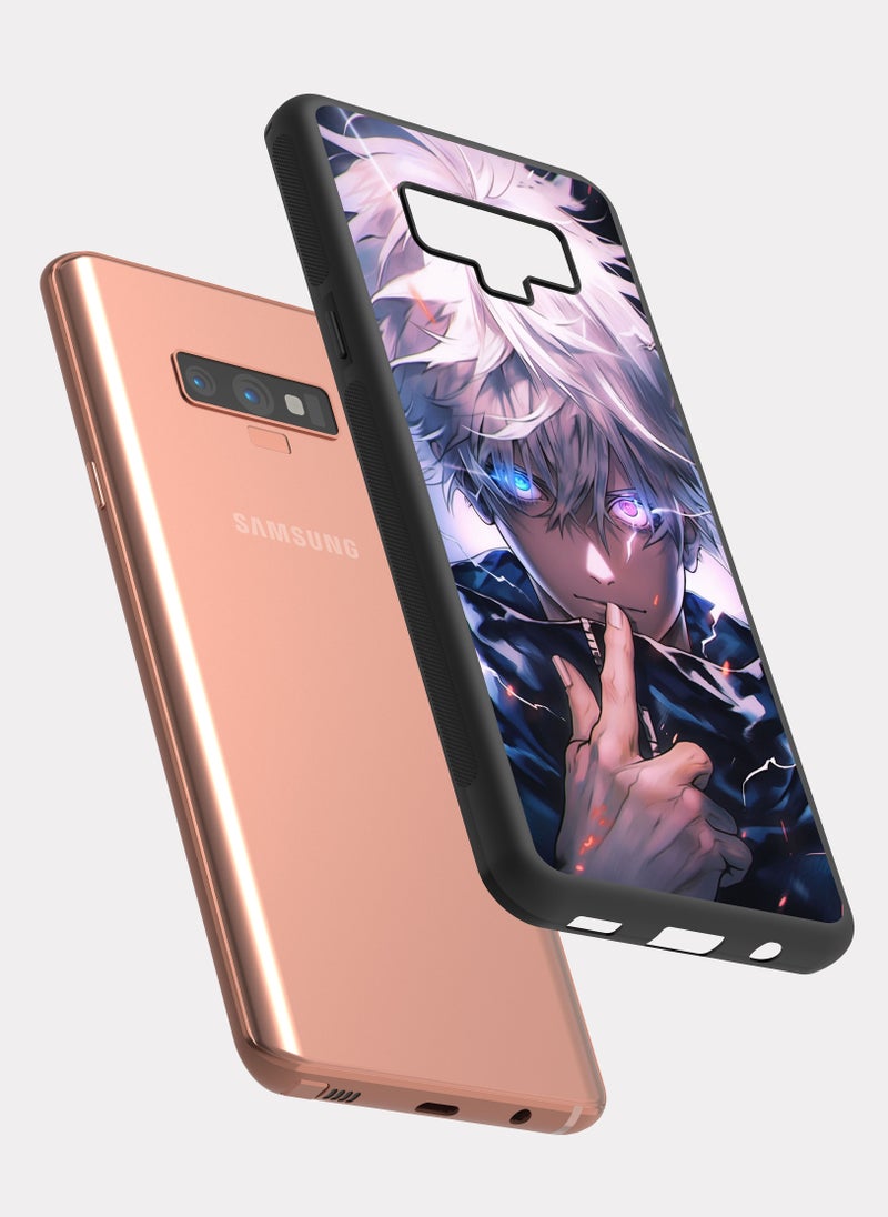 بكسلات كفر سامسونج جالكسي نوت 9 جوجوتسو كايسن غوجو ساتورو رمادي - Image 2