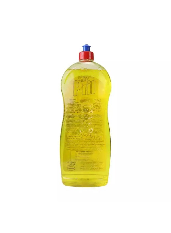 PRIL Cold Power Dishwash Liquid, Lemon Dishwash Liquid- 1.5Ltr - Image 2
