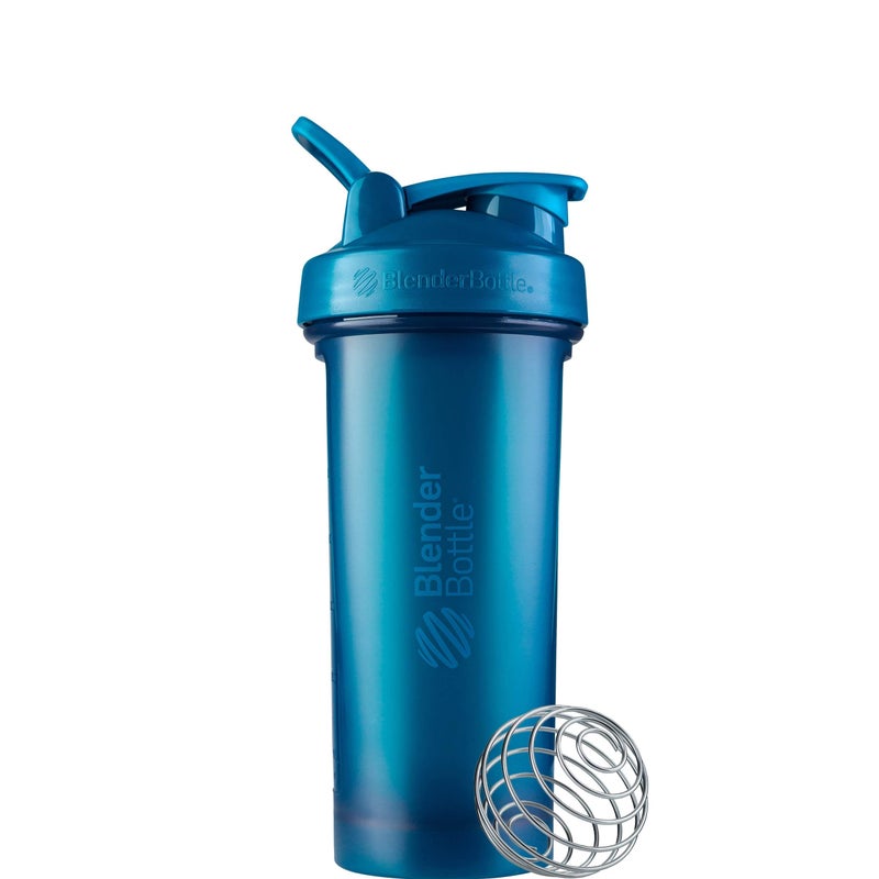 BlenderBottle Classic V2 Shaker Bottle Perfect for Protein Shakes and Pre Workout, 28-Ounce, Ocean Blue - Image 1