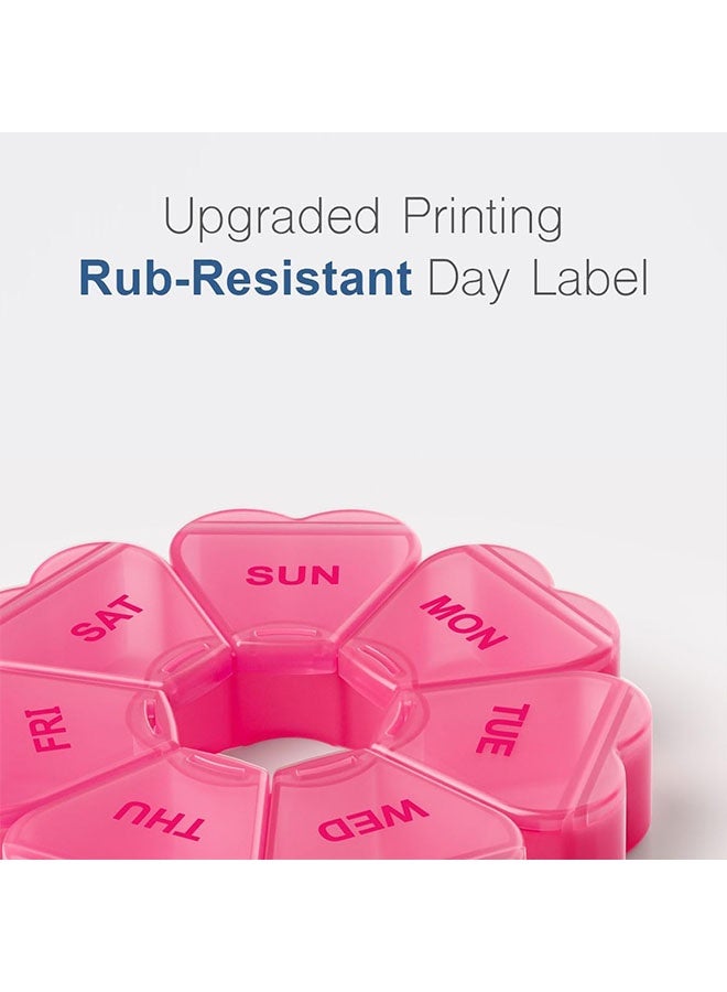 Large Weekly Pill Organizer, Pill Box 7 Day, Daily Vitamin Case Large Capacity Compartments, Pill Containers For Fish Oil Medicine Supplements - Image 4