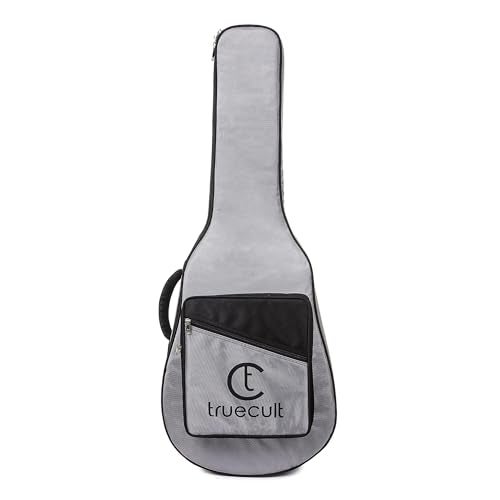 True Cult Nylon 1680-Agb512 Waterproof Padded Guitar Bag | Premium Acoustic Guitar Case with 10mm Thick Cushioning | Shock-Resistant, Durable & Adjustable Carry Straps (Light Grey, Unique) - Image 1