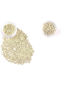Dybst Silicone Copper Nano Beads Micro Link Tube Rings for Wig Hair Extensions 500Pcs Bleach Blonde 