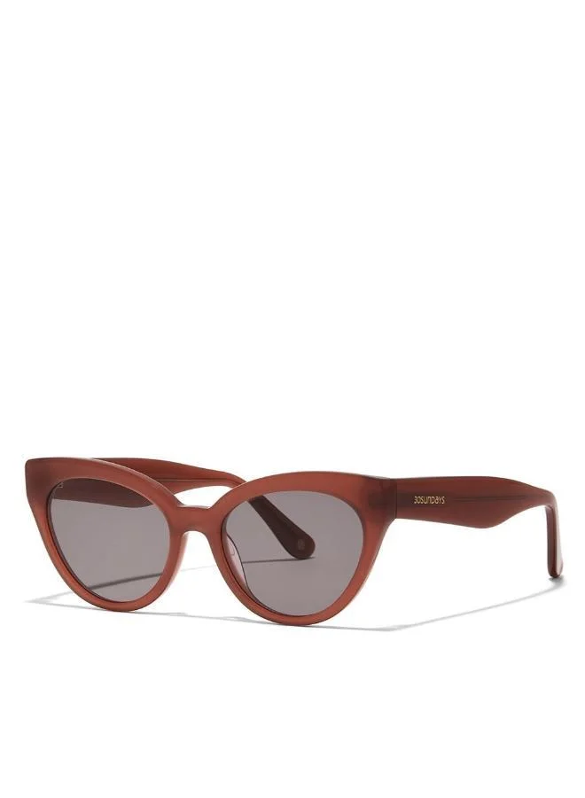 30Sundays 30Sundays DUSK,Women Sunglasses, Cat Eye Sunglasses, UV Protection: UV400 (Pink,Brown)