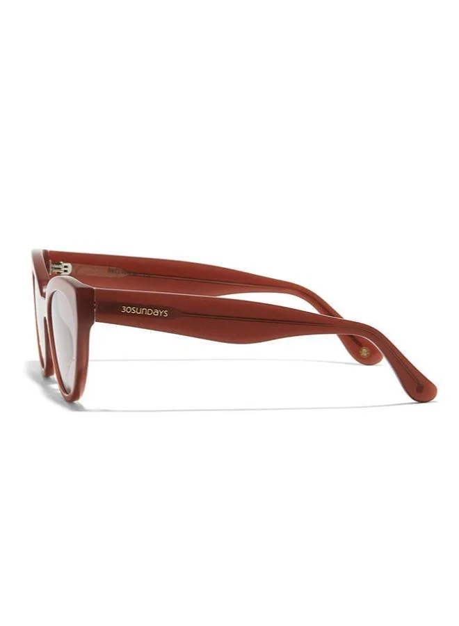 30Sundays  30Sundays DUSK,Women Sunglasses, Cat Eye Sunglasses, UV Protection: UV400 (Pink,Brown) for Women | Best Price UAE