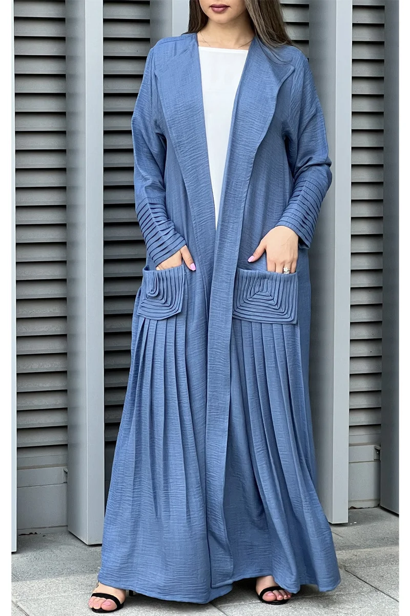 Moistreet Crepe Pocket Abaya