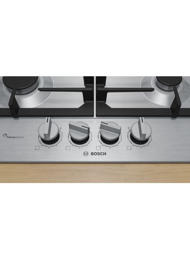 BOSCH Series 6 Gas hob 60 cm Stainless steel PCP6A5I90M PCP6A5I90M Stainless steel - Image 2