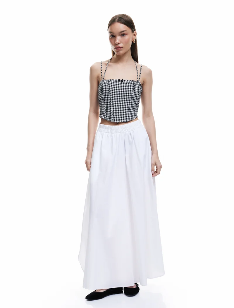 كوتون Strapless Tank Top