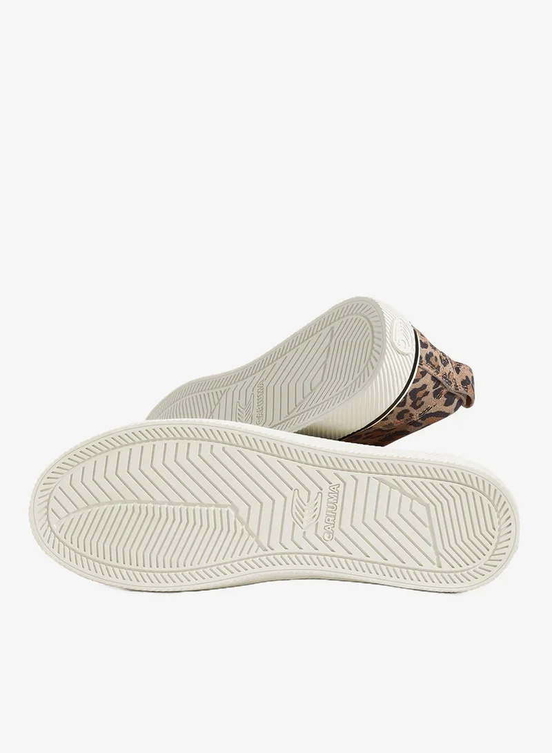 Cariuma  OCA Low Stripe Leopard Print Suede Sneaker  | Best Price UAE