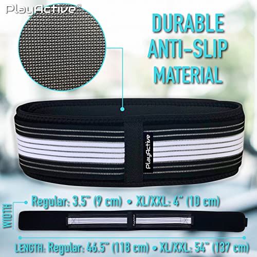 PlayActive Sacroiliac SI Joint Hip Belt - Lower Back Support Brace for Men and Women - Pelvic Support Belt - Trochanter Belt - Sciatica Pelvis Lumbar Hip Pain Relief (Regular) - Image 4