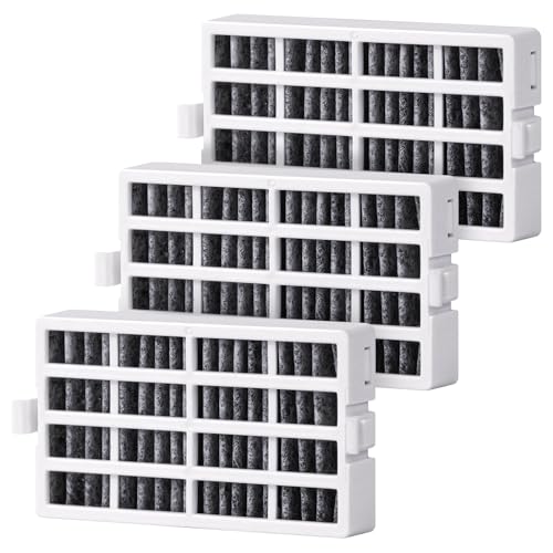 Midiex 3 pack W10311524 Refrigerator Air Filter Replacement for W10311524, Whirlpool, AIR1, Kitchenaid, Maytag, and Jenn-Air, FreshFlow Air Filter, Reduce Odors with Activated Carbon Filters - Image 1