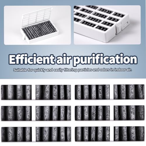 Midiex 3 pack W10311524 Refrigerator Air Filter Replacement for W10311524, Whirlpool, AIR1, Kitchenaid, Maytag, and Jenn-Air, FreshFlow Air Filter, Reduce Odors with Activated Carbon Filters - Image 4