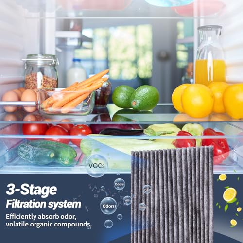 Midiex 3 pack W10311524 Refrigerator Air Filter Replacement for W10311524, Whirlpool, AIR1, Kitchenaid, Maytag, and Jenn-Air, FreshFlow Air Filter, Reduce Odors with Activated Carbon Filters - Image 5