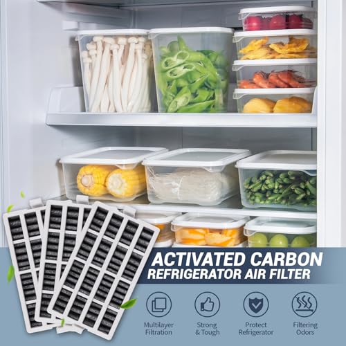 Midiex 3 pack W10311524 Refrigerator Air Filter Replacement for W10311524, Whirlpool, AIR1, Kitchenaid, Maytag, and Jenn-Air, FreshFlow Air Filter, Reduce Odors with Activated Carbon Filters - Image 2