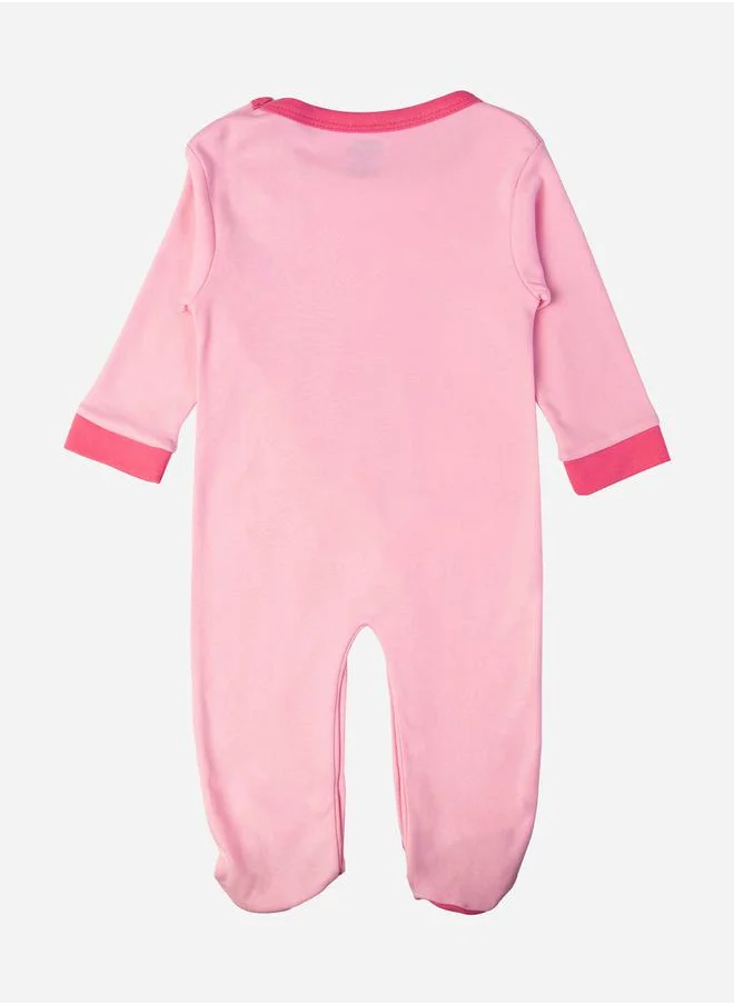 Babies Basic Bear Graphic Long Sleeves Sleepsuit