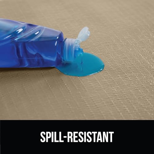 Gorilla Grip بطانة رف GORILLA GRIP DripGuard، واقي غير لاصق للأدراج وخزائن المطبخ، مقاوم للانزلاق، بطانة بلاستيكية ناعمة خالية من BPA للخزائن، الحمامات، الخزائن، 12x240 بوصة، بيج - Image 3